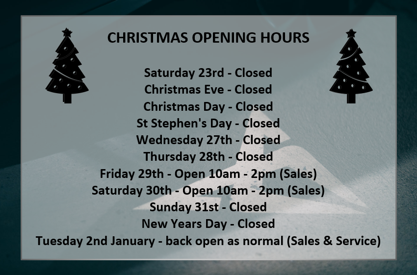 Christmas opening times